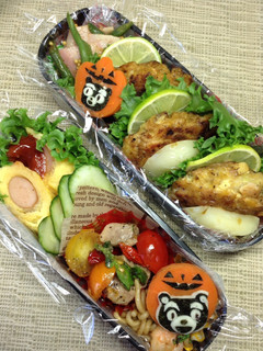 ハロウィン✴︎ クマもんキャラ弁-レシピのメイン写真