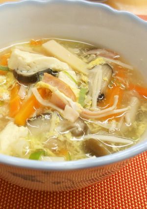 キノコたっぷり酸辣湯-レシピのメイン写真