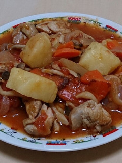 簡単!チキンのトマト煮-レシピのメイン写真