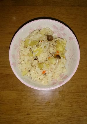 さつまいもときのこの炊き込みご飯-レシピのメイン写真