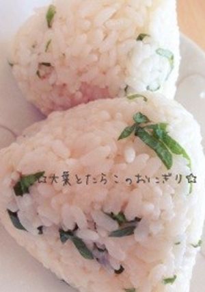 バター香る♪大葉とたらこのおにぎり-レシピのメイン写真