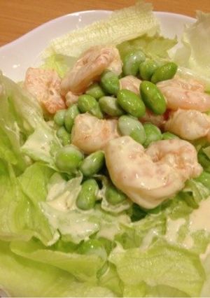 海老と枝豆のわさマヨサラダ-レシピのメイン写真