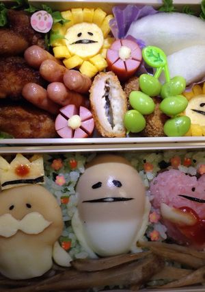 なめこのキャラ弁-レシピのメイン写真