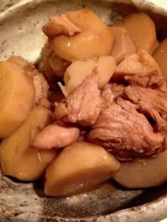 簡単、里芋と鶏肉の炒め煮。-レシピのメイン写真