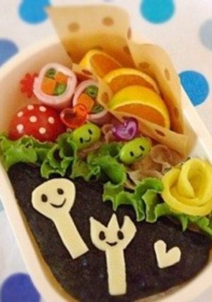 キャラ弁＊チーズでスプーン&フォーク❤︎-レシピのメイン写真