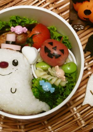 ハロウィン♡ミジュマルおばけ♡お弁当♪-レシピのメイン写真