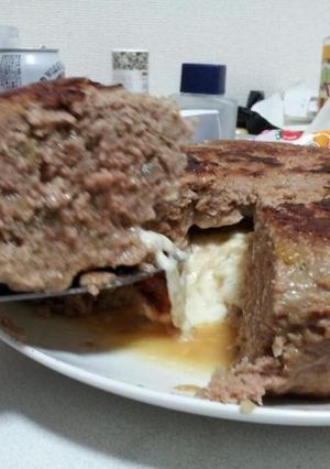 漢のチーズinハンバーグ-レシピのメイン写真