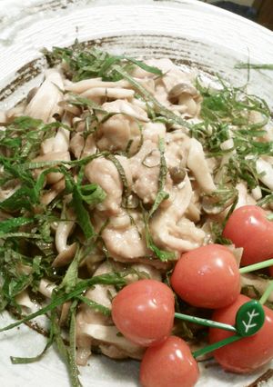 ♡レンジで簡単・鶏きのこバター醤油♡-レシピのメイン写真
