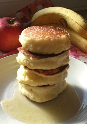 ヨーグルトで分厚いパンケーキ-レシピのメイン写真