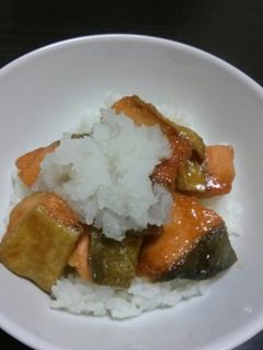秋鮭の甘辛丼♪-レシピのメイン写真