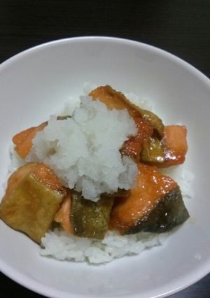 秋鮭の甘辛丼♪-レシピのメイン写真