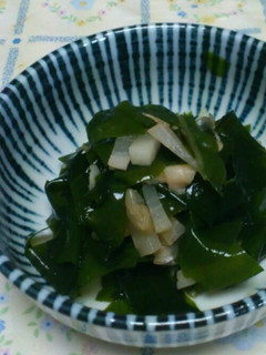 簡単 ワカメと漬物で酢の物!!-レシピのメイン写真