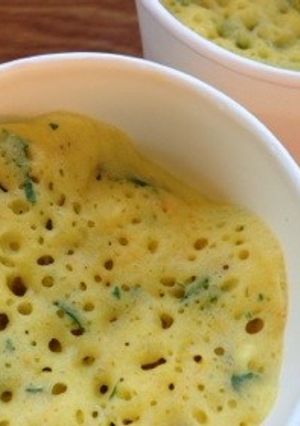 紙コップとレンジで作る♪野菜入り蒸しパン-レシピのメイン写真