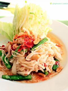 ビニール袋で作るソムタム~タイ風サラダ-レシピのメイン写真