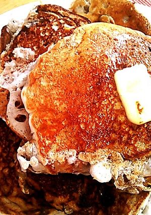卵・牛乳不必要！もちもちホットケーキ-レシピのメイン写真