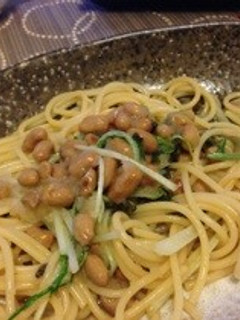 水菜と納豆の和風パスタ-レシピのメイン写真
