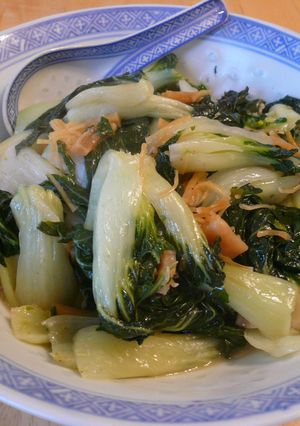 広東白菜と干し貝柱の炒め物-レシピのメイン写真