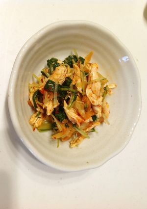 ささみと水菜のキムチ和え-レシピのメイン写真