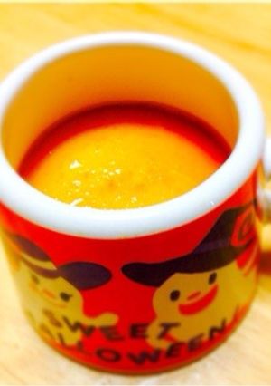 ハロウィンにも‼簡単かぼちゃプリン-レシピのメイン写真