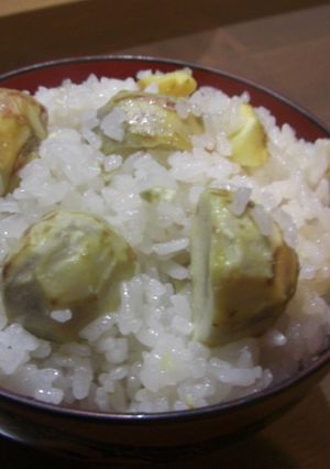 栗の風味豊、鍋で炊く「栗ご飯」-レシピのメイン写真