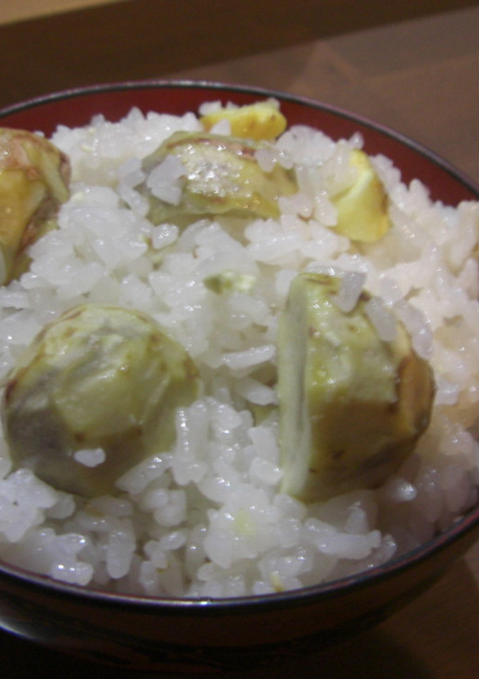 栗の風味豊、鍋で炊く「栗ご飯」-レシピのメイン写真