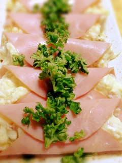 お弁当にも◯巻くだけ♪ハム巻ポテトサラダ-レシピのメイン写真