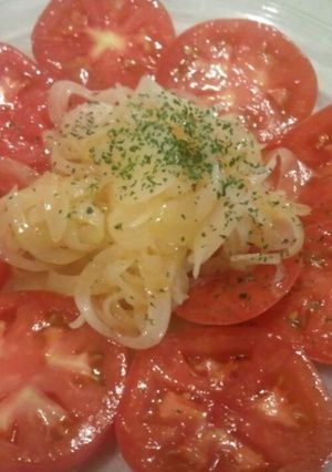 ひんやり！トマトと玉ねぎのサラダ-レシピのメイン写真