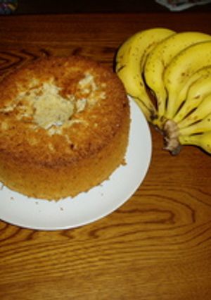 バナナのシフォンケーキ-レシピのメイン写真