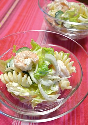 懐かしい海老のパスタサラダ-レシピのメイン写真