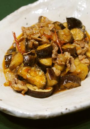 秋茄子ポークのトマトオイスターソテー-レシピのメイン写真