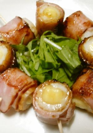 簡単おつまみ！　チーズちくわベーコン巻き-レシピのメイン写真