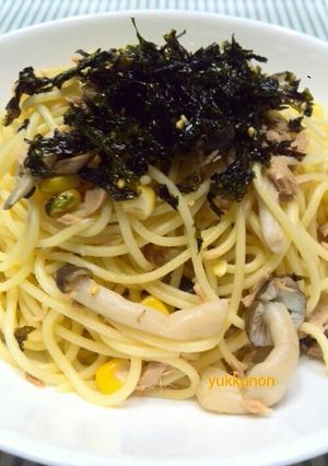ツナとコーンとシメジのパスタ-レシピのメイン写真