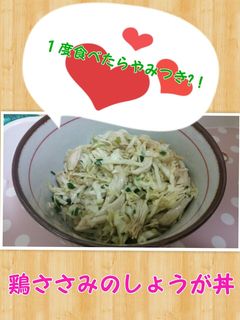 鶏ささみのしょうが丼-レシピのメイン写真