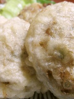 レンコンとねぎとひき肉の揚げ物-レシピのメイン写真