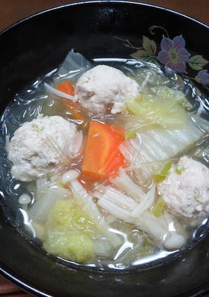 温か白菜の肉団子スープ-レシピのメイン写真