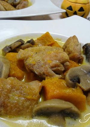 かぼちゃと鶏肉のミルク煮-レシピのメイン写真