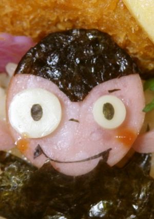 簡単ハロウィンキャラ弁:ドラキュラ-レシピのメイン写真
