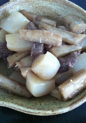 コクあり、味噌の力、牛蒡とこんにゃく煮-レシピのメイン写真