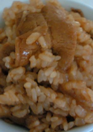 絶品！モツの炊き込みご飯-レシピのメイン写真