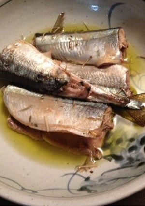 秋刀魚のコンフィ-レシピのメイン写真