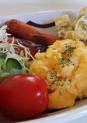 レンジで簡単チーズスクランブルエッグ♪-レシピのメイン写真