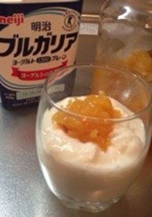 柿ジャム＆ヨーグルト-レシピのメイン写真