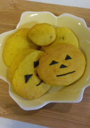 ハロウィンカボチャクッキー-レシピのメイン写真