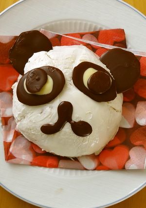 まるでパンダケーキみたいなフルーツサンド-レシピのメイン写真