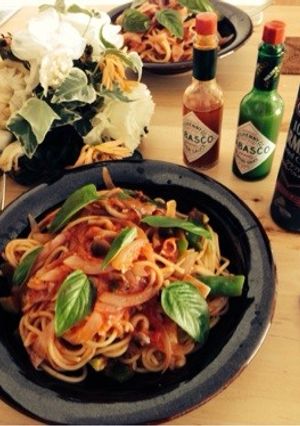 ☆簡単☆トマトソースのスパゲッティパスタ-レシピのメイン写真