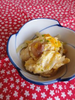 【副菜】ふんわ~りお麩の卵とじ-レシピのメイン写真