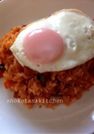 簡単☆残りご飯で、ケチャップライス♪-レシピのメイン写真
