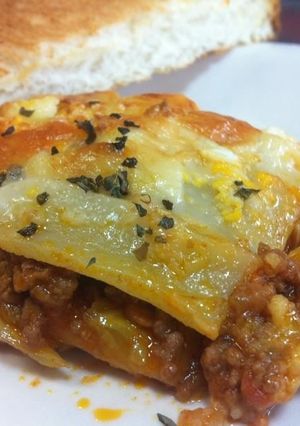 白菜でアレンジ たっぷりチーズのラザニア-レシピのメイン写真