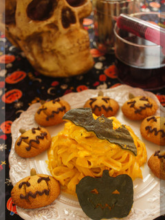* ハロウィン ♥ 南瓜のパスタ♪-レシピのメイン写真