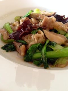 青梗菜とキクラゲの中華炒め-レシピのメイン写真